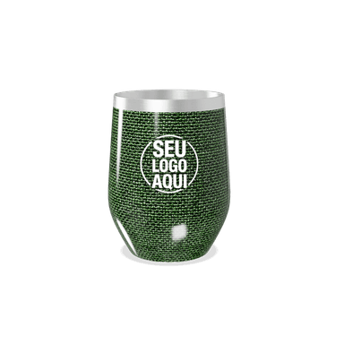 Copo Térmico Slim Verde Texturizado personalizado