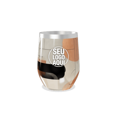 Copo Térmico Slim Abstrato Colorido Inox personalizado
