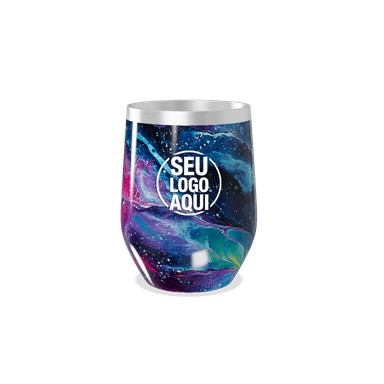 Copo Térmico Slim Estampa Galáxia Colorida personalizado