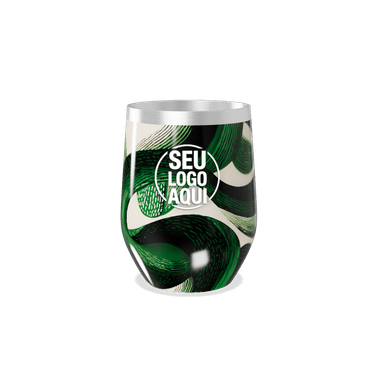 Copo Térmico Slim Estampa Verde Abstrata personalizado