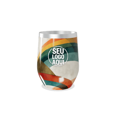 Copo Térmico Slim Arco Íris Inox personalizado
