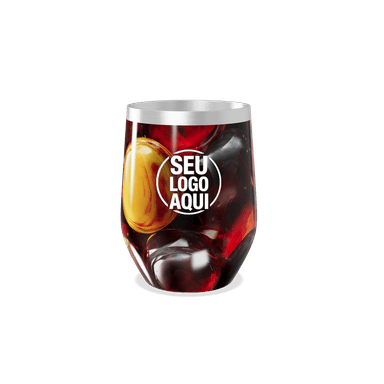 Copo Térmico Slim Transparente Com Gelo Colorido personalizado