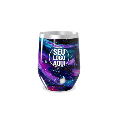 Copo Térmico Slim Estampa Galáxia Colorida personalizado