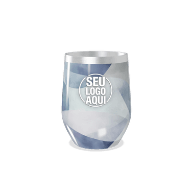 Copo Térmico Slim Azul Marmorizado Inox personalizado