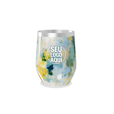 Copo Térmico Slim Aço Inox Estampa Abstrata personalizado