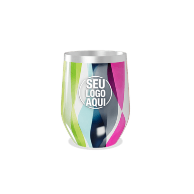 Copo Térmico Slim Colorido Inox Multicolorido personalizado