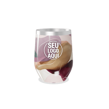 Copo Térmico Slim Estampado Colorido Vidro personalizado