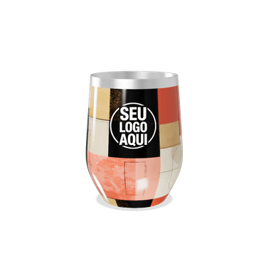 Copo Térmico Slim Estampado Geométrico Colorido personalizado