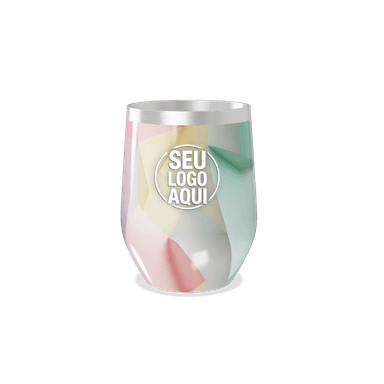 Copo Térmico Slim Multicolorido Abstrato personalizado