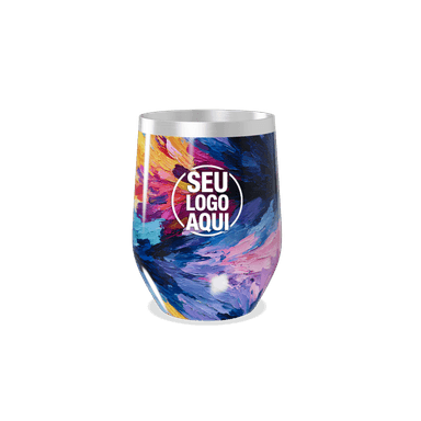 Copo Térmico Slim Estampa Colorida Aço Inox personalizado