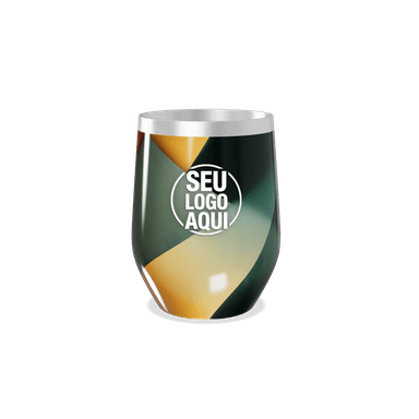 Copo Térmico Slim Colorido Geométrico Aço personalizado