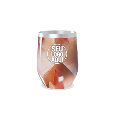 Copo Térmico Slim Estampa Geométrica Colorida personalizado