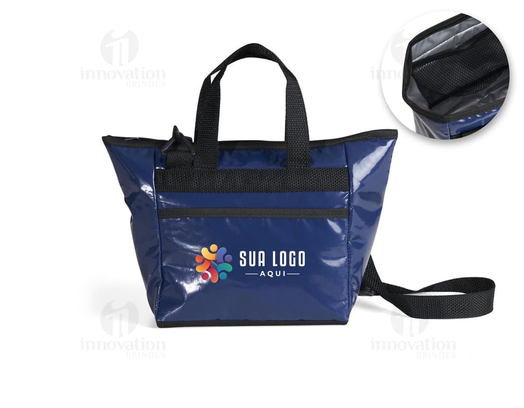 Bolsa térmica de 7 litros para manter seus alimentos frescos por mais tempo. Ideal para viagens, trabalho e passeios. Design