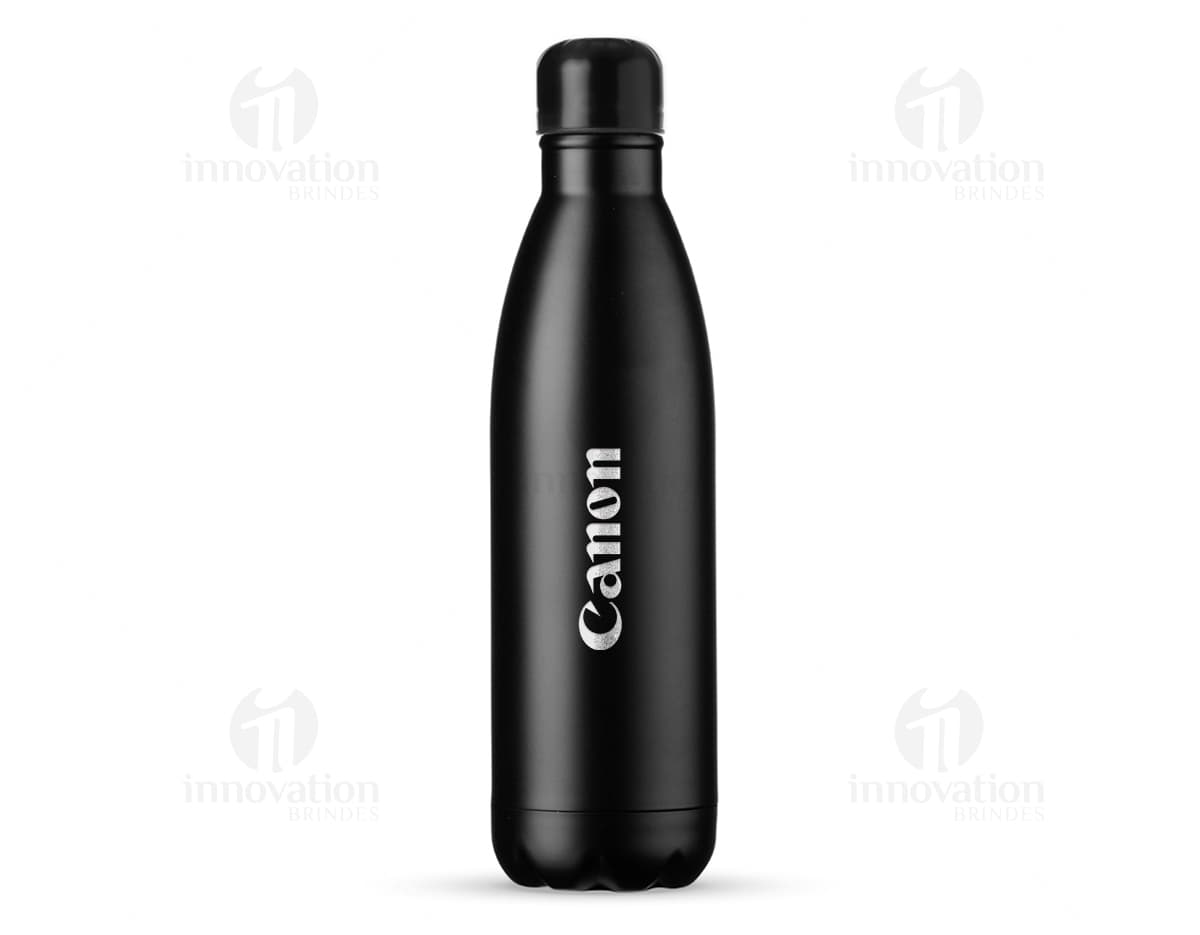 Garrafa Térmica Inox 750ml - Mantenha suas bebidas quentes ou geladas por mais tempo! Ideal para viagens, trabalho ou academia. Design moderno e durável. Compre já!