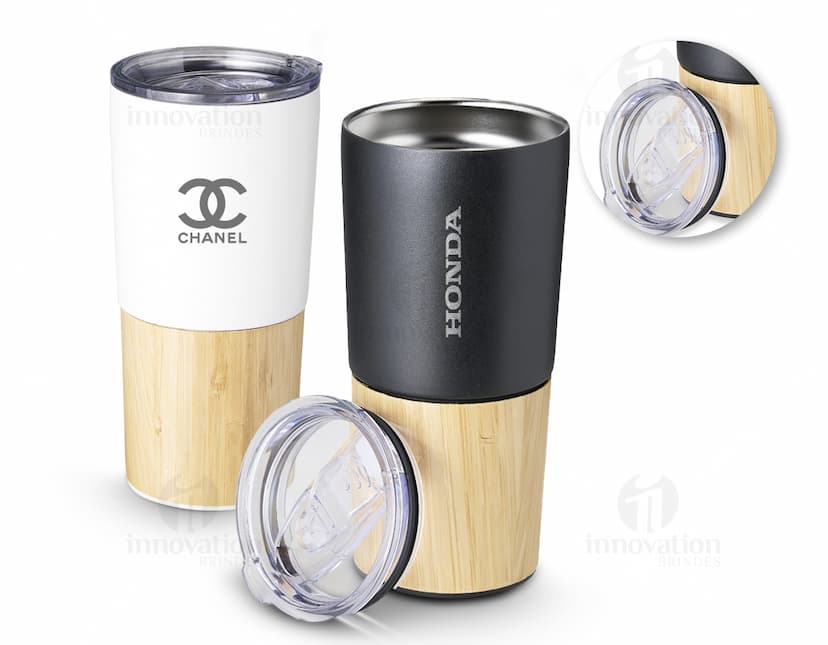 copo térmico bambu 600ml Personalizado