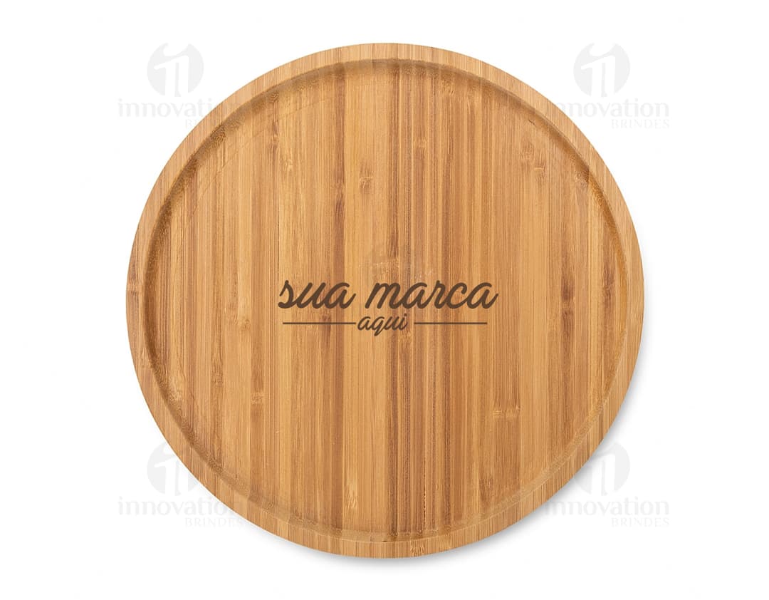 petisqueira de bambu 30 x 30 Personalizado