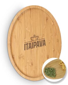 Petisqueira de bambu 28,5 x 20,5 - Perfeita para servir seus petiscos favoritos com estilo e elegância. Feita de bambu natural, é uma opção sustentável e charmosa para suas reuniões e eventos. Ideal para armazenar nuts, frutas secas e snacks saudáveis. Adquira já a sua!