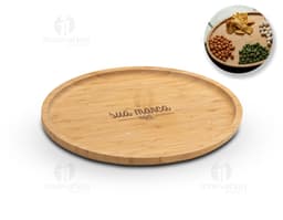 Petisqueira de bambu 33 x 25: a opção saudável e sustentável para servir os seus petiscos favoritos. Ideal para frutos secos