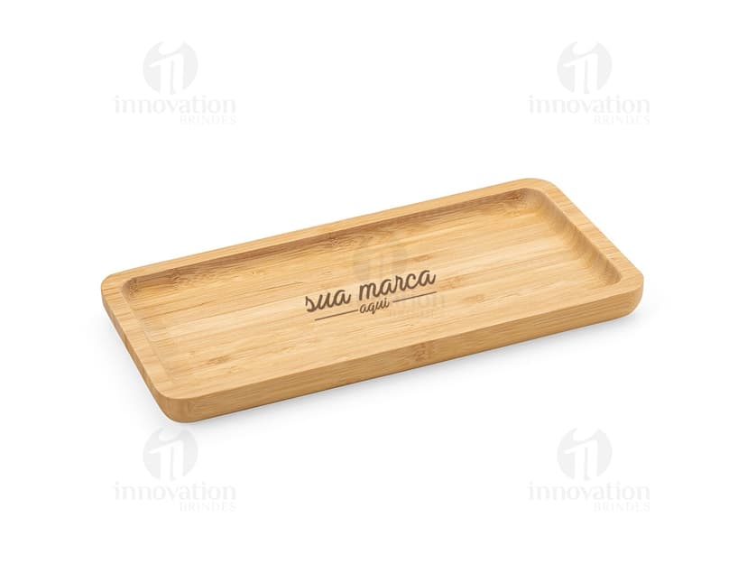 petisqueira de bambu 26 x 13 Personalizado