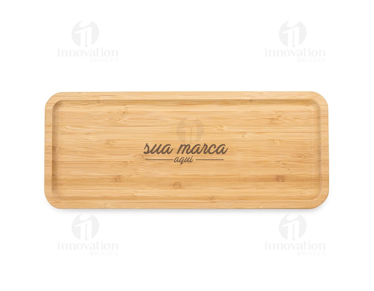 petisqueira de bambu 36 x 15 Personalizado