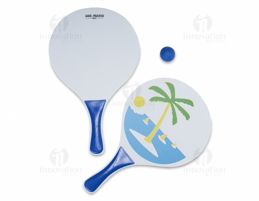 Kit frescobol em MDF de alta qualidade para você se divertir e aproveitar o verão! Ideal para presentear e garantir momentos de diversão e lazer. Aproveite essa opção prática e moderna para jogar frescobol com estilo e conforto. Adquira já o seu kit frescobol e garanta dias incríveis na praia ou no campo.