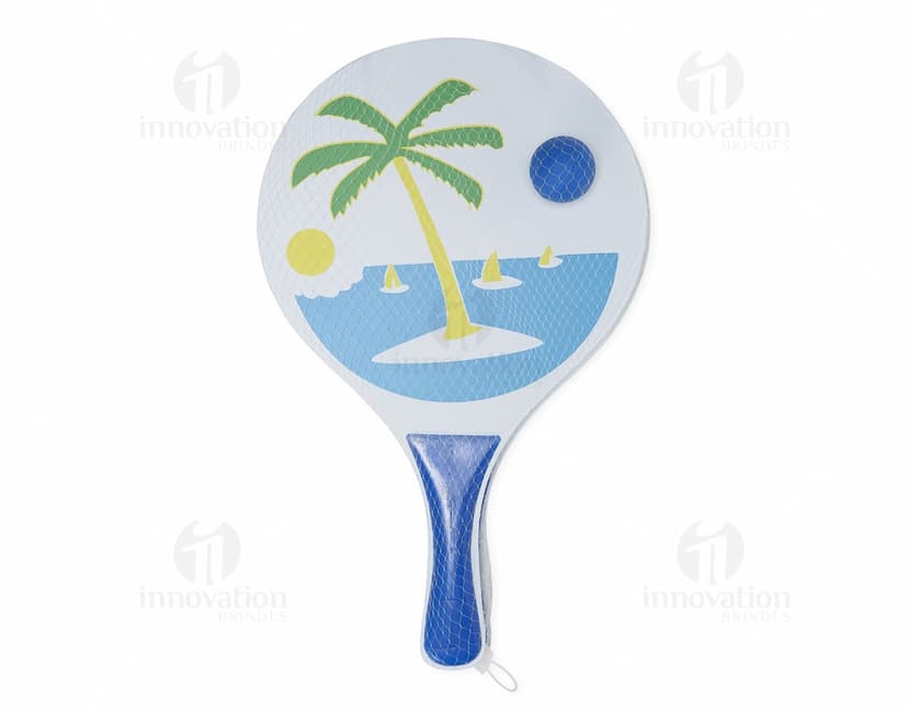 Kit de frescobol em MDF: um presente único e divertido para celebrar a vida e o amor. Com design moderno e colorido, este conjunto é perfeito para animar suas festas e momentos especiais. Adquira já o seu e garanta muita diversão e alegria!