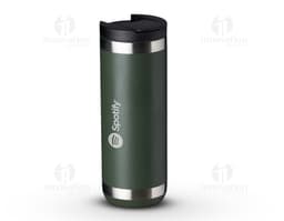 550ml thermal mug in shiny silver metal, perfect for keeping your drink hot or cold for hours. Modern and elegant design