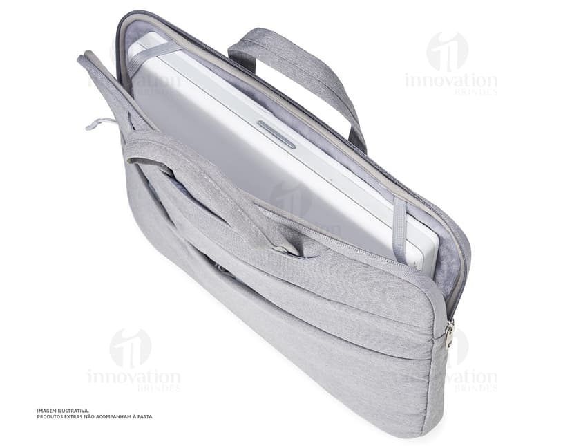 Pasta preta de couro para notebook de 15 polegadas, ideal para uso empresarial e viagens. Design elegante e moderno, com fecho de metal, alça de mão e alças ajustáveis para as costas. Perfeita para transportar seu dispositivo com segurança e estilo.
