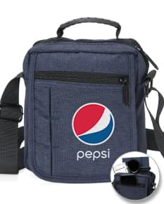 Bolsa de ombro de couro preto com alça, zíper e diversos compartimentos. Ideal para viagens de negócios, viagens a lazer ou uso diário. Estilo moderno e elegante, perfeito para carregar objetos pessoais, dinheiro, câmera e outros acessórios.
