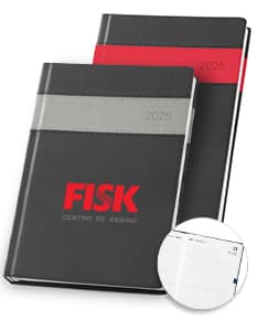 Agenda A5 sintético marcador fita preta, moderna e elegante, com espaço para escrever, organizar documentos e anotações. Fechamento com elástico, design compacto e funcional, ideal para o trabalho e estudos.