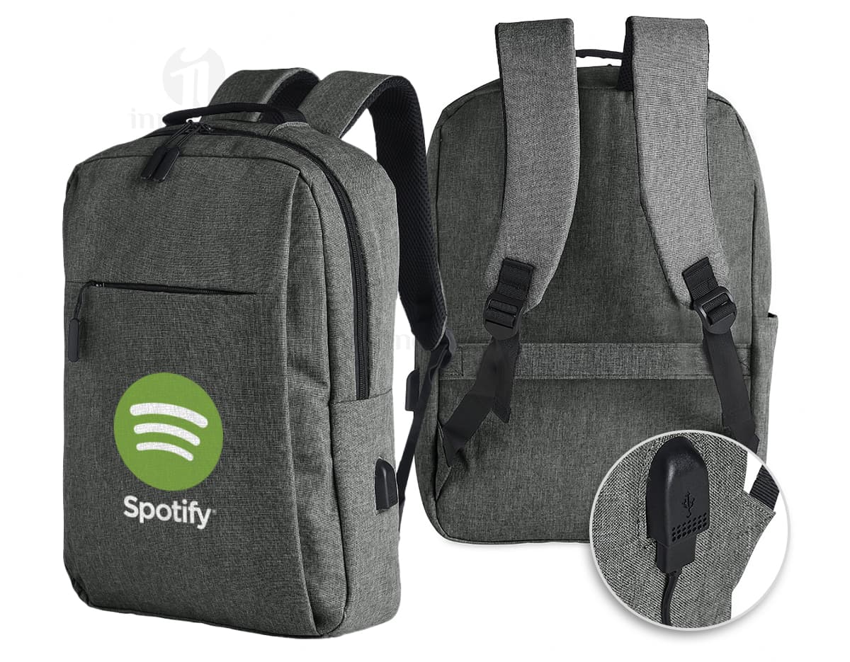 mochila de nylon usb 21l Personalizado