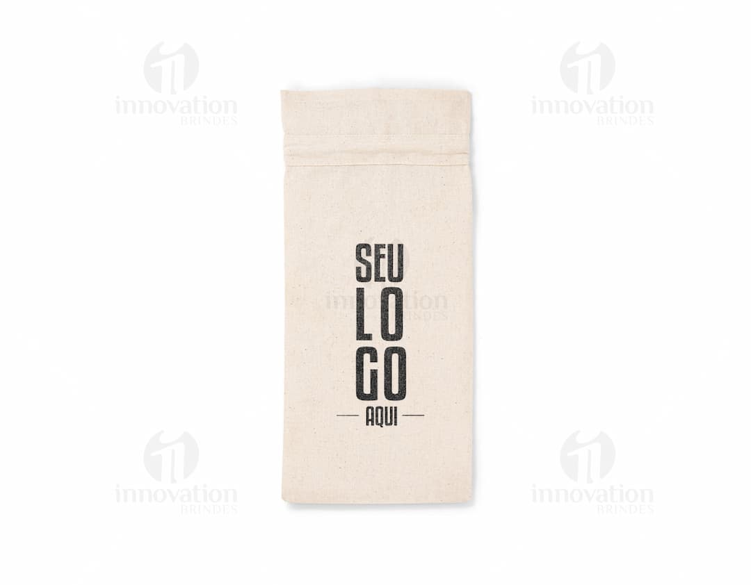 sacola para garrafa 100% algodão Personalizado