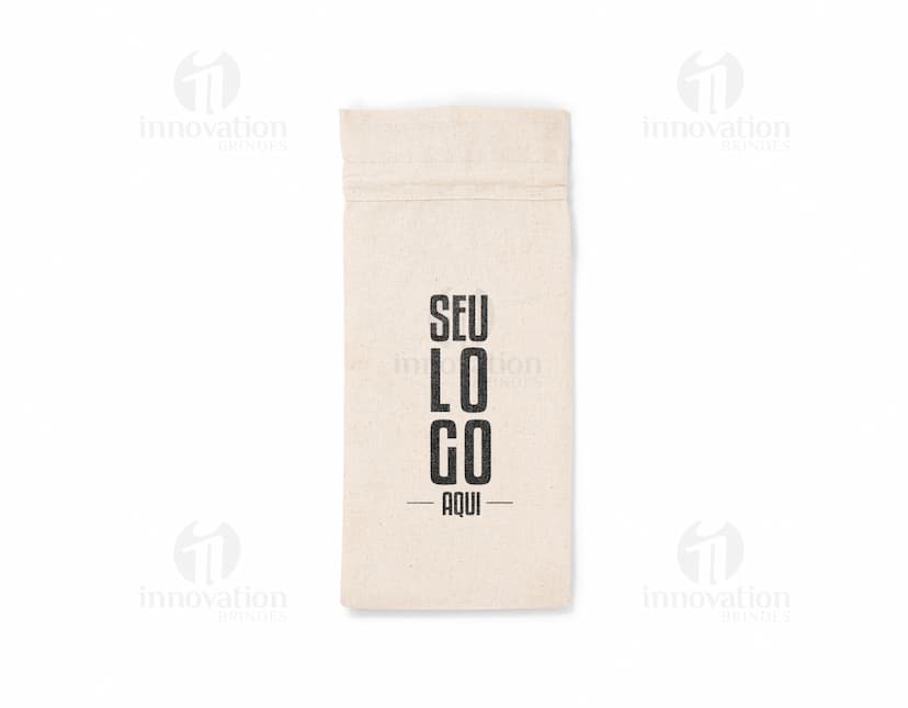 sacola para garrafa 100% algodão Personalizado
