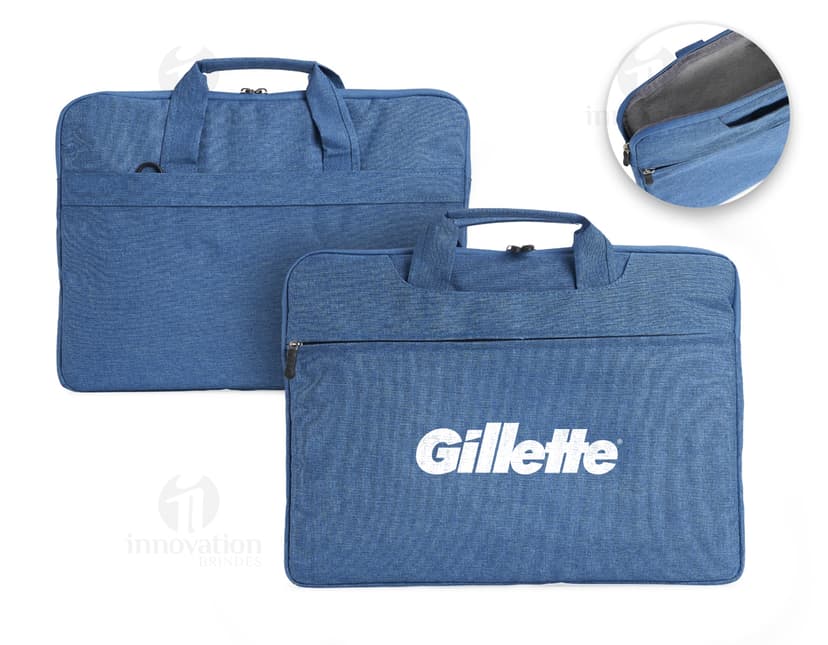 Bolsa para notebook 15,6" em couro preto, com alça transversal, zíper, bolsos e design moderno. Ideal para armazenar seus pertences com estilo e elegância enquanto viaja ou trabalha.