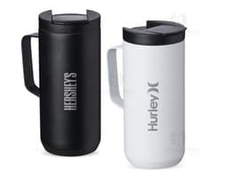 Caneca térmica 400ml - Ideal para manter sua bebida quente por mais tempo. Feita em metal resistente, design moderno e