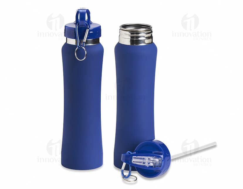 Garrafa Squeeze de Alumínio 750ml - Perfeita para manter-se hidratado(a) durante todo o dia! Ideal para armazenar água fresca, sucos e outras bebidas. Design moderno e prático, feita em alumínio resistente. Adquira já a sua! #GarrafaSqueeze #Alumínio #750ml #Hidratação