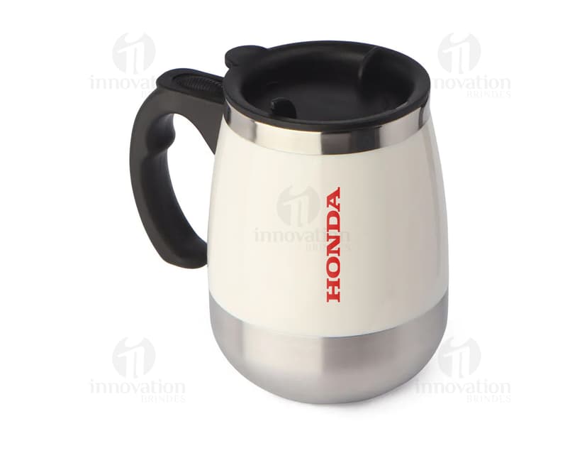 Caneca mixer 400ml de cerâmica preta para café, chá ou chocolate quente. Perfeito para seu café da manhã ou restaurante gourmet. Adicione um toque de estilo à sua bebida favorita. Aproveite a praticidade e elegância desta caneca única.