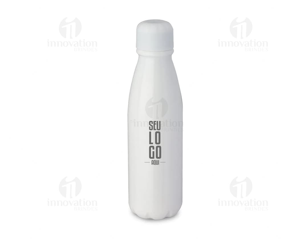 Garrafa Squeeze em Aço Inox 500ml - Ideal para manter sua rotina de cuidados diários sempre em dia. Prático, resistente e de
