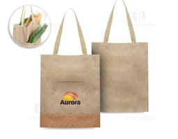 Bolsa de papel kraft marrón para regalos y compras. Diseño moderno y elegante, ideal para embalar tus productos con estilo y