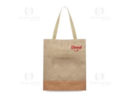 Bolsa de papel kraft marrón para regalos y compras. Diseño moderno y elegante, ideal para embalar tus productos con estilo y