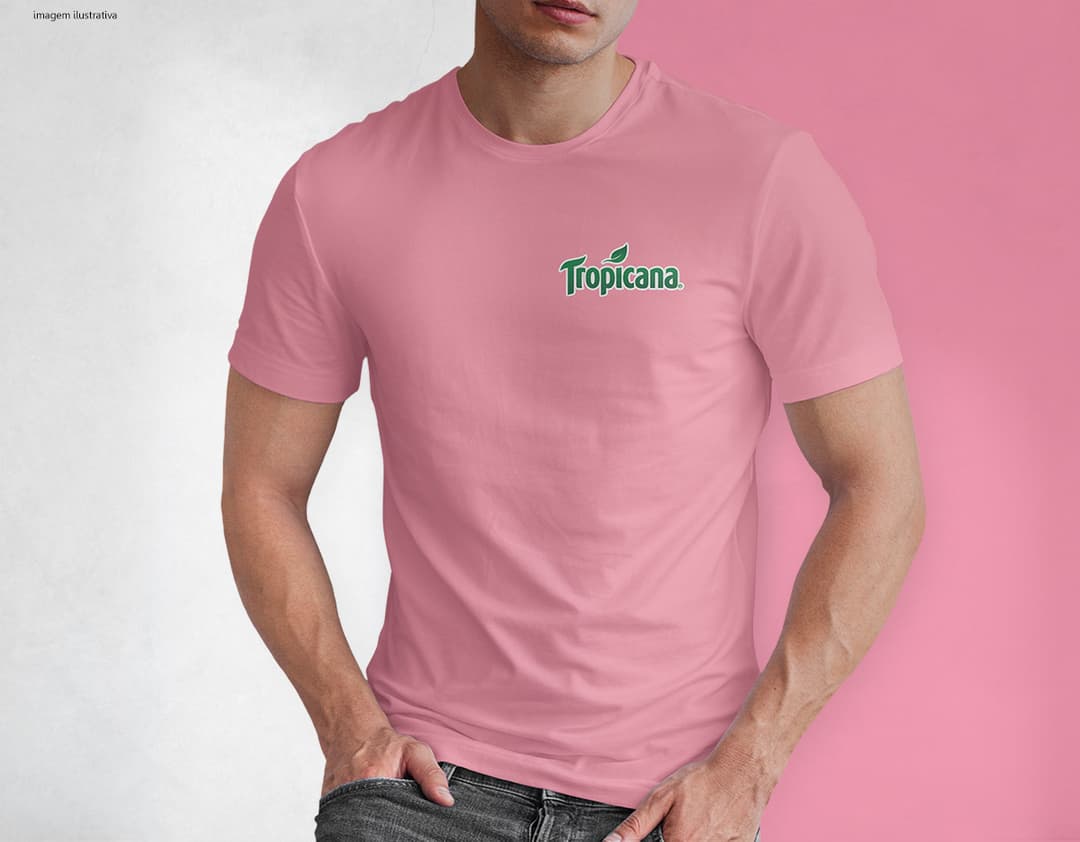 camiseta tradicional meia malha Personalizado