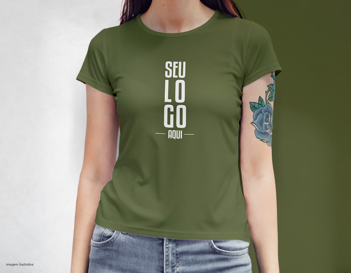 camiseta feminina Personalizado