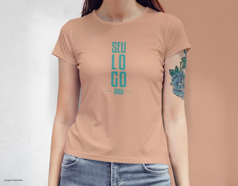 camiseta feminina Personalizado