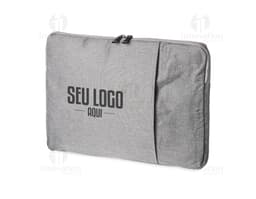 Pasta para notebook 15,6 em couro marrom, ideal para guardar e transportar com segurança seu computador e acessórios.