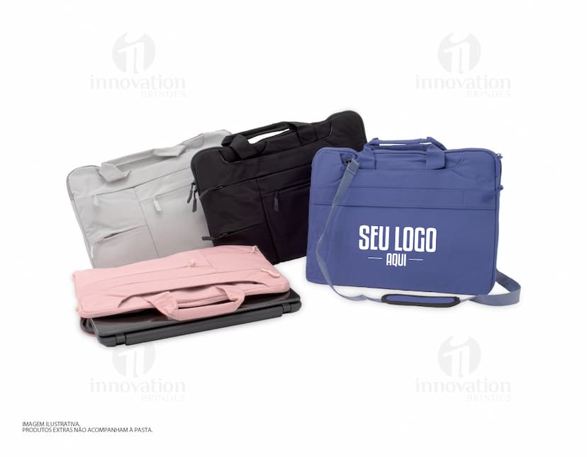 Pasta para Notebook 15’6 de Nylon preta e moderna, ideal para armazenar e transportar equipamentos eletrônicos como laptops, impressoras e câmeras. Feita de material resistente e durável, com diversos compartimentos para organização. Perfeita para uso profissional ou pessoal.