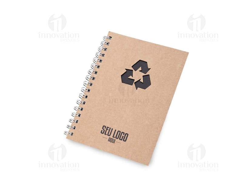 Caderneta ecológica 15x11 para anotações sustentáveis. Feita com material isolante e sem danos ao meio ambiente. Perfeita para lembretes, recados e organização. Ideal para o escritório, estudos e presentear. Aproveite a qualidade e praticidade!