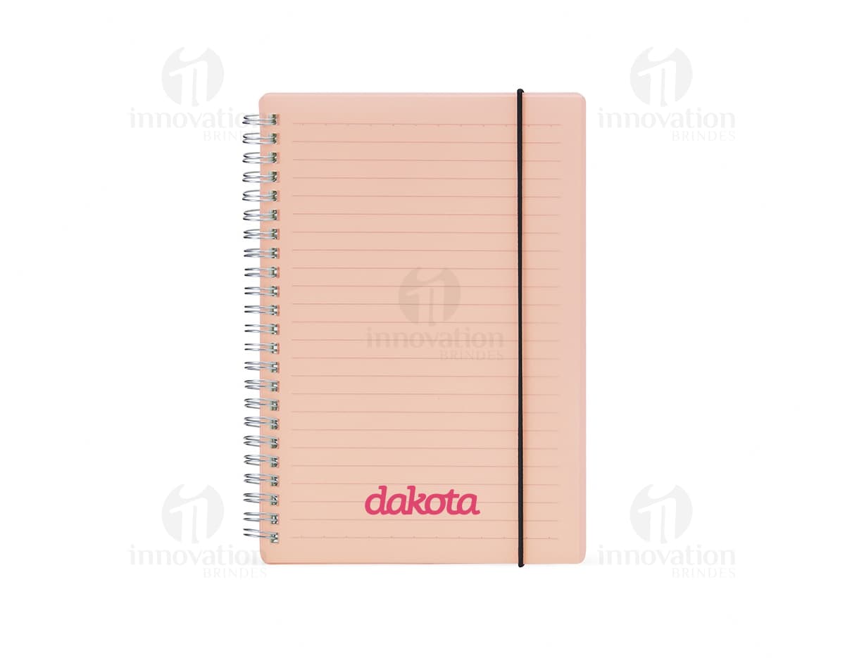 caderno a5 plástico 21x15 Personalizado