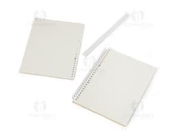 Caderno B5 Kraft 26x19 - Ideal para anotações no escritório, escola ou em casa. Capa em papel kraft, design vintage e de alta