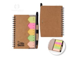 Bloco de anotações 13x10 perfeito para trabalho, escola ou reuniões. Ideal para manter as suas ideias organizadas e