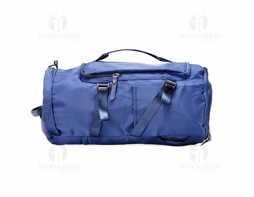Bolsa esportiva de 25 litros impermeável em couro preto, estilo moderno e elegante, com alça de mão e alça de ombro, fecho em zíper, ideal para viagens, compras e uso pessoal.